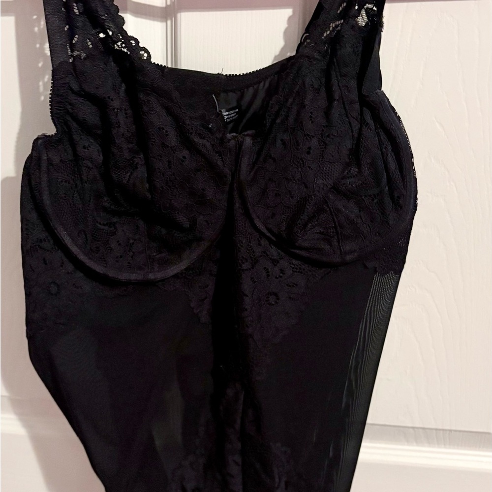 135- torrid 4 Black Lace Bodysuit